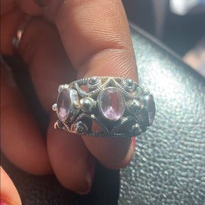 Rose Quartz Sterling Silver Ring